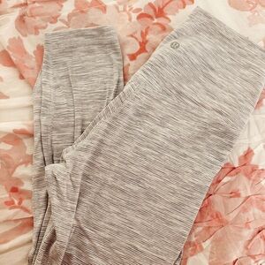 White/Gray Lululemon Align Leggings